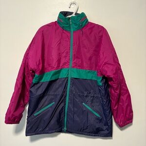 Vintage Ski Jacket Men’s Size Medium/Womens Large Blue/Pink/Green